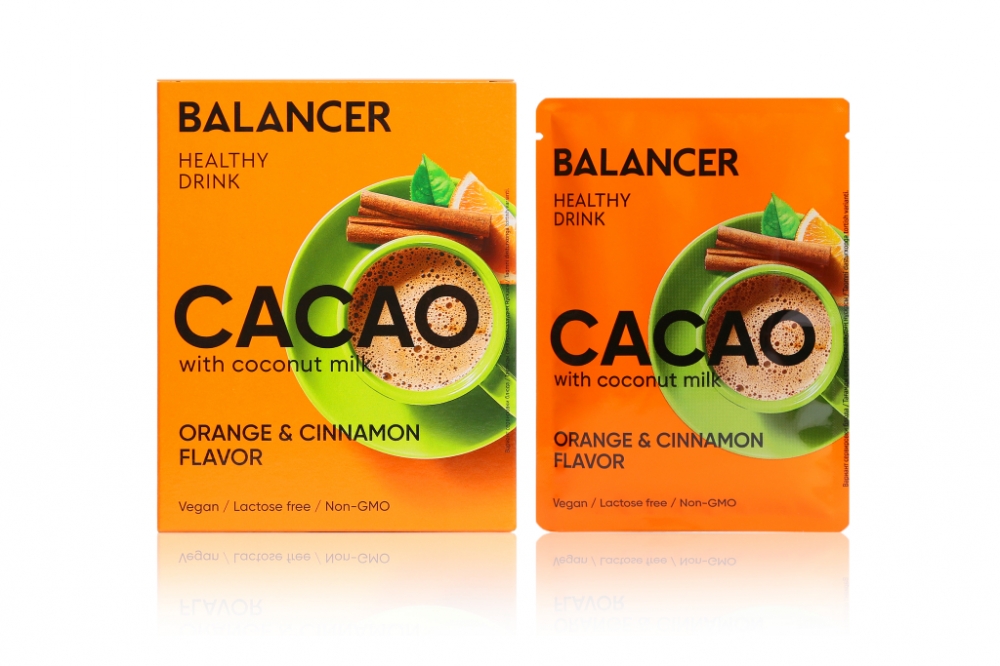 Balancer Какао на кокосовом молоке со вкусом апельсина и корицы / Balancer Cacao with “Orange and cinnamon” flavor