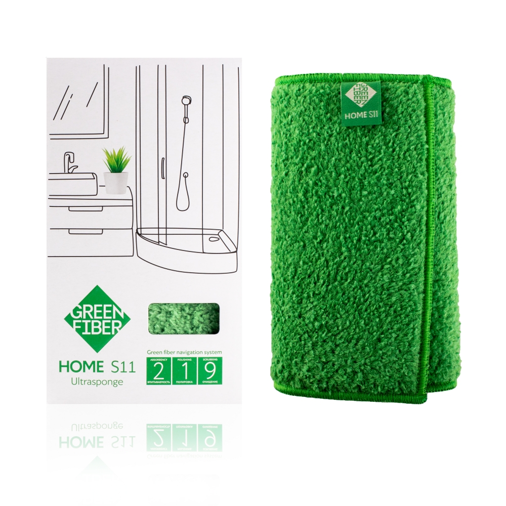Green Fiber HOME S11, Спонж Инволвер, зеленый